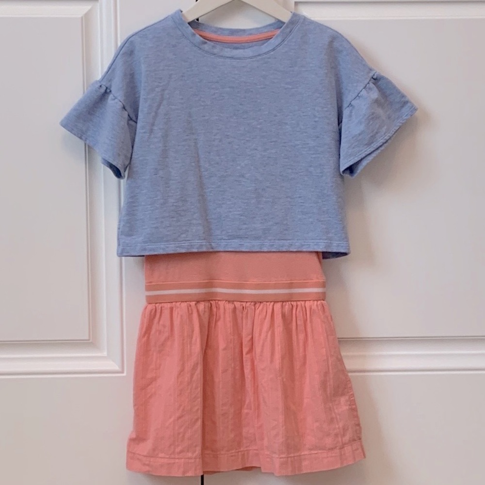 Gymboree Coral Dress w/ Top EUC